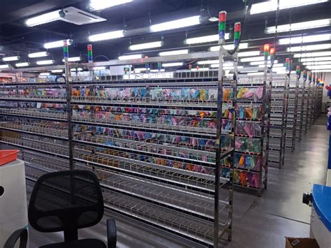shelves for electronic components.